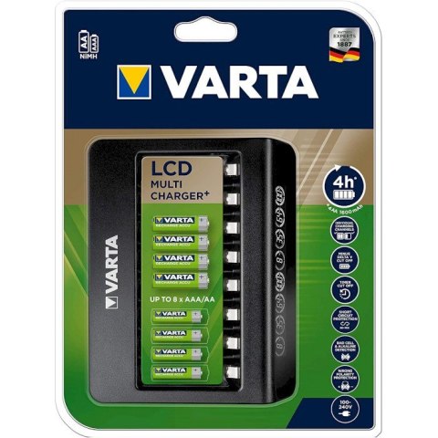 Varta LCD Multi Charger+ ładowarka akumulatorów Akumulator do domowego użytku Prąd przemienny