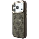 Etui Guess Embossed 4G Classic MagSafe do iPhone 18 Pro / 17 Pro brązowy