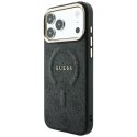 Etui Guess Embossed 4G Classic MagSafe do iPhone 18 Pro / 17 Pro czarny