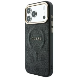 Etui Guess Embossed 4G Classic MagSafe do iPhone 18 Pro / 17 Pro czarny