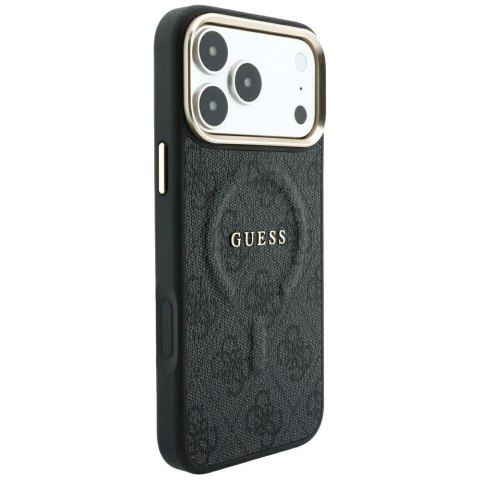 Etui Guess Embossed 4G Classic MagSafe do iPhone 18 Pro / 17 Pro czarny