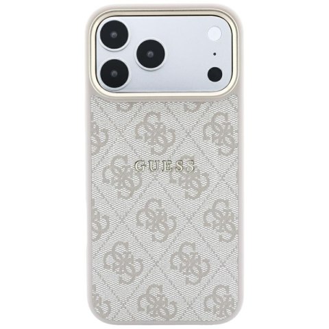 Etui Guess Embossed 4G Classic MagSafe do iPhone 18 Pro / 17 Pro różowy