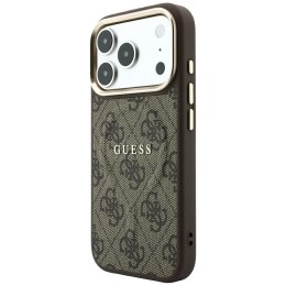 Etui Guess Embossed 4G Classic MagSafe do iPhone 18 Pro Max / 17 Pro Max brązowy