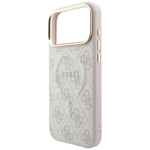 Etui Guess Embossed 4G Classic MagSafe do iPhone 18 Pro Max / 17 Pro Max różowy