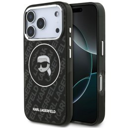 Etui Karl Lagerfeld IML Karl Head Logo MagSafe do iPhone 17 Pro czarny