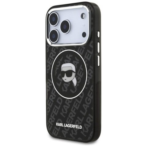 Etui Karl Lagerfeld IML Karl Head Logo MagSafe do iPhone 17 Pro czarny