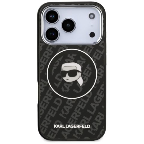 Etui Karl Lagerfeld IML Karl Head Logo MagSafe do iPhone 17 Pro czarny