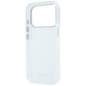 Etui Karl Lagerfeld IML Rhinestones Allover and Electroplated Logo do iPhone 18 Pro / 17 Pro biały