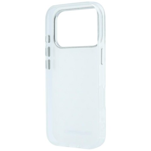 Etui Karl Lagerfeld IML Rhinestones Allover and Electroplated Logo do iPhone 18 Pro / 17 Pro biały