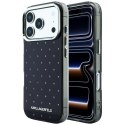 Etui Karl Lagerfeld IML Rhinestones Allover and Electroplated Logo do iPhone 18 Pro / 17 Pro czarny