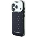 Etui Karl Lagerfeld IML Rhinestones Allover and Electroplated Logo do iPhone 18 Pro / 17 Pro czarny