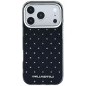 Etui Karl Lagerfeld IML Rhinestones Allover and Electroplated Logo do iPhone 18 Pro / 17 Pro czarny