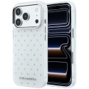 Etui Karl Lagerfeld IML Rhinestones Allover and Electroplated Logo do iPhone 18 Pro Max / 17 Pro Max biały