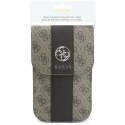 Torebka na telefon Guess 4G & ClassicLogos Stripe Strap brązowy