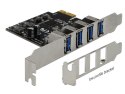 DELOCK KARTA PCI-E -> USB 3.0 4-PORT 90304