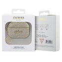 Guess GUAP2GLGSHD AirPods Pro 2 cover złoty/gold Glitter Flake 4G Charm