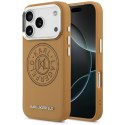 Etui Karl Lagerfeld Point & Metal Logo MagSafe do iPhone 17 Pro brązowy