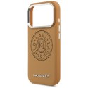 Etui Karl Lagerfeld Point & Metal Logo MagSafe do iPhone 17 Pro brązowy
