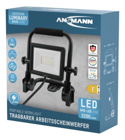 Ansmann FL20W-AC Czarny LED 20 W