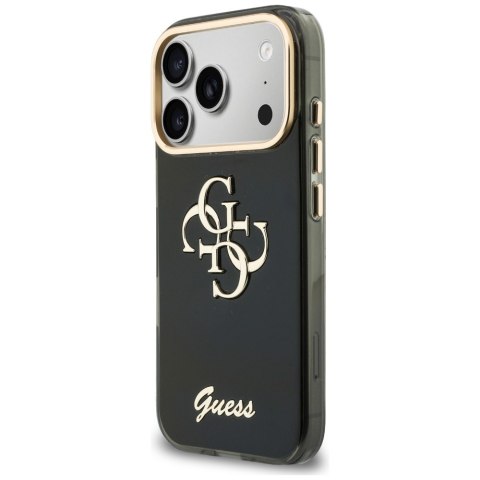 Etui Guess IML 4G Script Metal do iPhone 18 Pro / 17 Pro czarny