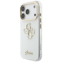 Etui Guess IML 4G Script Metal do iPhone 18 Pro Max / 17 Pro Max biały