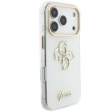 Etui Guess IML 4G Script Metal do iPhone 18 Pro Max / 17 Pro Max biały