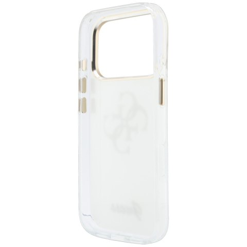 Etui Guess IML 4G Script Metal do iPhone 18 Pro Max / 17 Pro Max biały