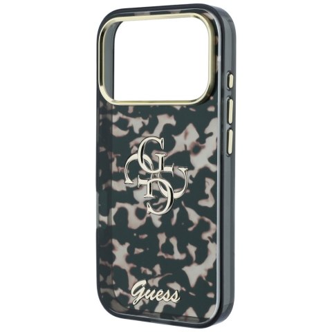 Etui Guess IML 4G Script Metal do iPhone 18 Pro Max / 17 Pro Max tortoise