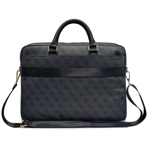 Torba Guess 4G Round 4G & Classic Logos Stripe 16" czarny