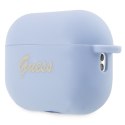 Guess GUAP2LSCHSB AirPods Pro 2 cover niebieski/blue Silicone Charm Heart Collection