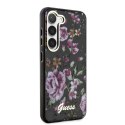 Guess GUHCS23MHCFWSK S23+ S916 czarny/black hardcase Flower Collection