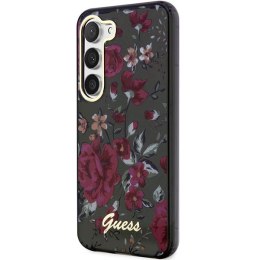 Guess GUHCS23SHCFWSA S23 S911 zielony/kaki hardcase Flower Collection