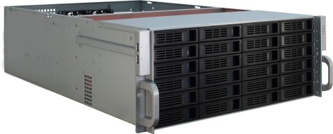 Inter-Tech 4U-4424 Rack Czarny, Srebrny