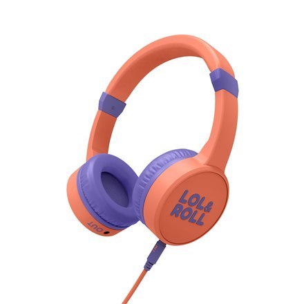 Energy Sistem Lol&Roll Pop Kids Headphones Orange (Music Share, Detachable Cable, 85 dB Volume Limit, Microphone) Energy Sistem