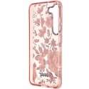 Guess GUHCS23SHCFWSP S23 S911 różowy/pink hardcase Flower Collection