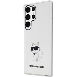 Karl Lagerfeld KLHCS23LHNCHTCT S23 Ultra S918 transparent hardcase Ikonik Choupette