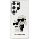 Karl Lagerfeld KLHCS23LHNKCTGT S23 Ultra S918 transparent hardcase Gliter Karl&Choupette