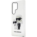 Karl Lagerfeld KLHCS23LHNKCTGT S23 Ultra S918 transparent hardcase Gliter Karl&Choupette