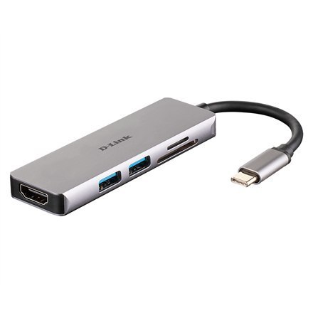 D-Link | Koncentrator 5 w 1 USB-C™ z HDMI i czytnikiem kart SD/microSD | DUB-M530 | USB Type-C