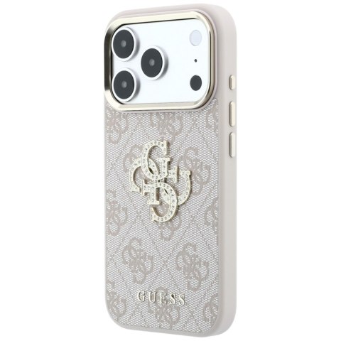 Etui Guess 4G & Big Strass Logo doiPhone 18 Pro / 17 Pro różowy