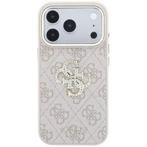 Etui Guess 4G & Big Strass Logo doiPhone 18 Pro / 17 Pro różowy