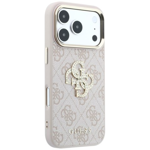Etui Guess 4G & Big Strass Logo doiPhone 18 Pro / 17 Pro różowy