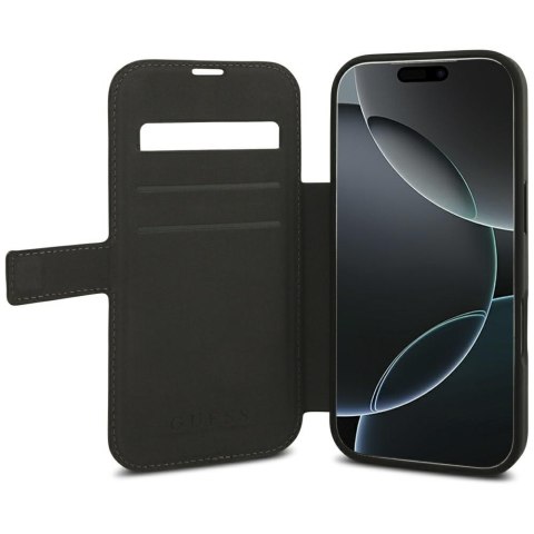 Etui Guess Book 4G Metal Logo do iPhone18 Pro / 17 Pro brązowy