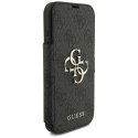 Etui Guess Book 4G Metal Logo do iPhone18 Pro / 17 Pro czarny