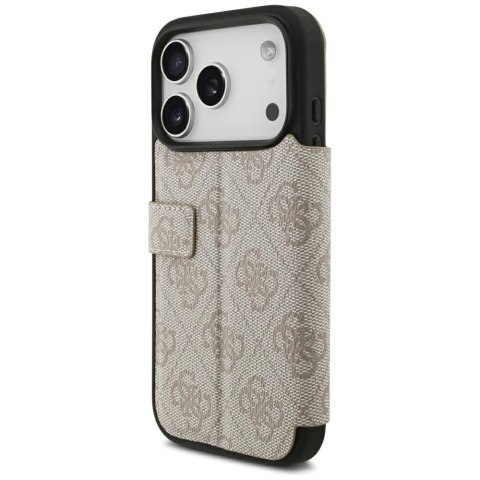 Etui Guess Book 4G Metal Logo do iPhone18 Pro / 17 Pro różowy