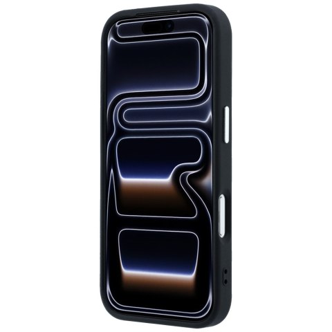 Etui Guess Grained Triangle Logo MagSafe do iPhone 18 Pro / 17 Pro czarny
