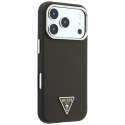 Etui Guess Kevlar Triangle Logo MagSafe do iPhone 18 Pro / 17 Pro brązowy