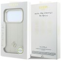 Etui Guess Peony 4G Small Logo MagSafe do iPhone 18 Pro / 17 Pro beżowy