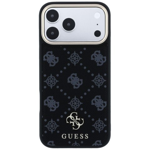 Etui Guess Peony 4G Small Logo MagSafe do iPhone 18 Pro / 17 Pro czarny