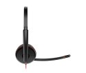 Poly Blackwire 3225 Stereo USB-C Headset +3.5mm Plug +USB-C/A Adapter (Bulk)